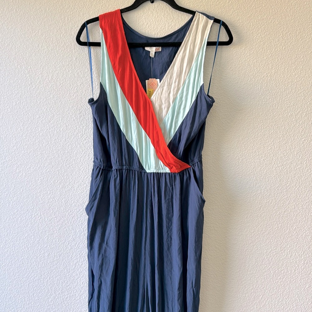 Gianni Bini Colorblock Jumpsuit Size XL NWT